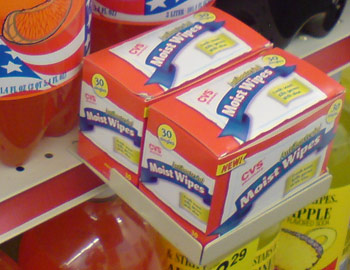 Moist wipes