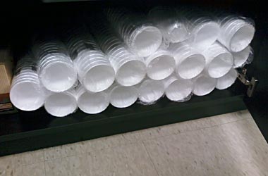 Lots of plastic cups