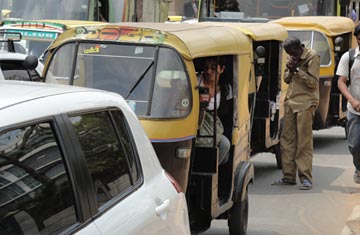 A missing rickshaw driver A missing rickshaw driver