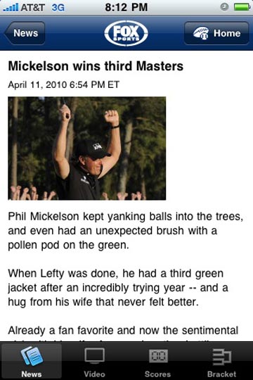 Mickelson wins Masters Mickelson wins Masters